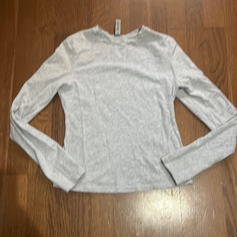 SKIMS Gray long sleeve cotton jersey